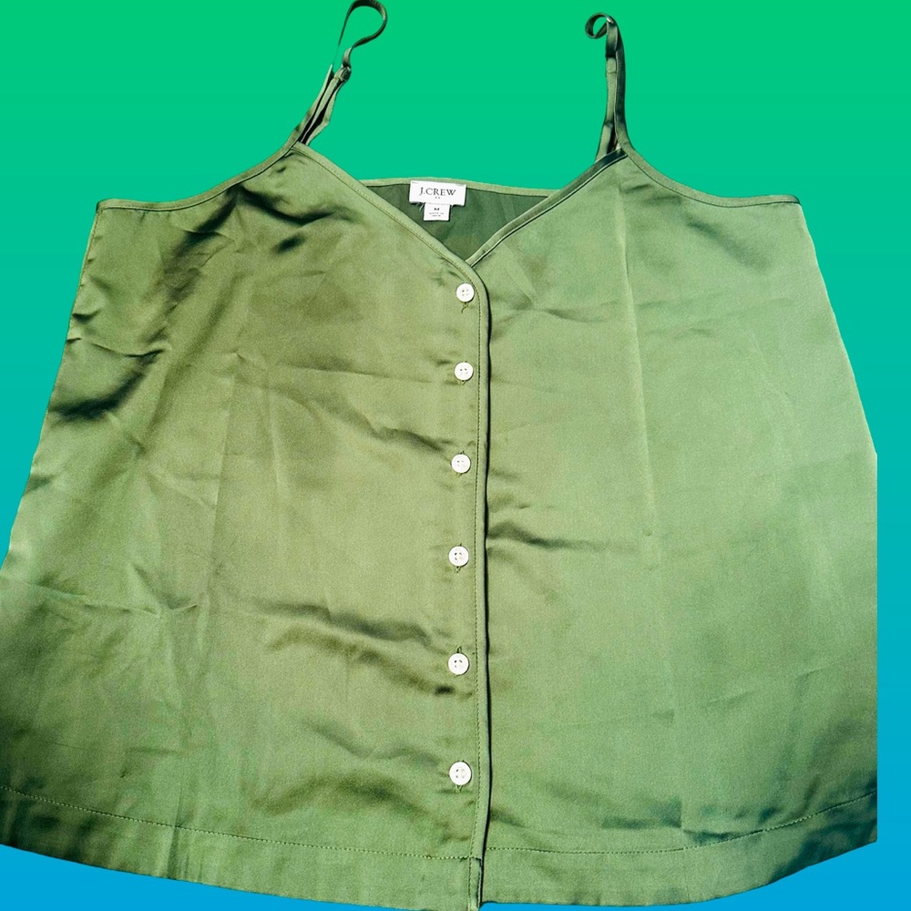 J Crew Satin Shell Top